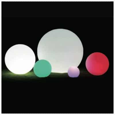 Bola, esfera con luz led RGBW 50 cm, batería recargable