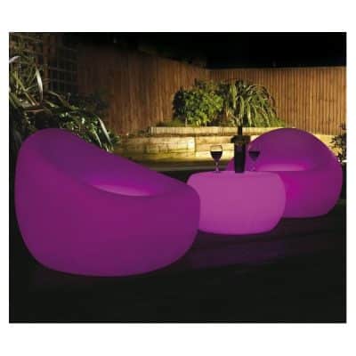 Sillón led, RGB, sin cables