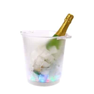 Cubitera luminosa led de metacrilato multicolor