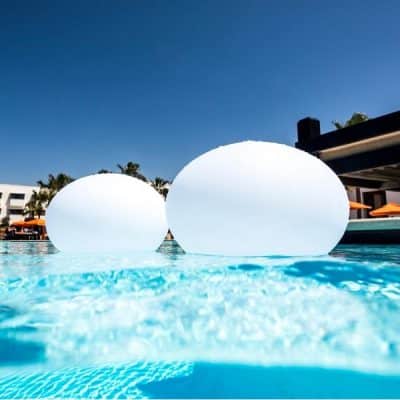 Lámpara Bola led 'Sarai' 30x20 cm, luz 16 colores, portátil