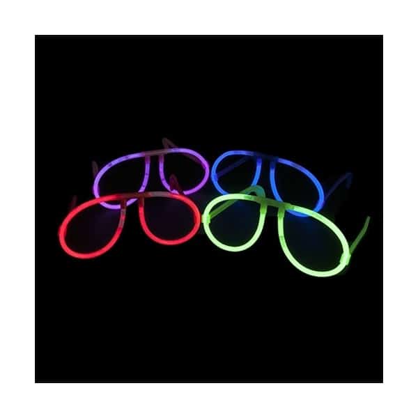 Gafas fiesta glow luminosas, Aviador (50 gafas)