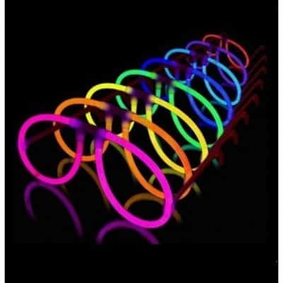 Gafas fiesta glow luminosas, Aviador (50 gafas)