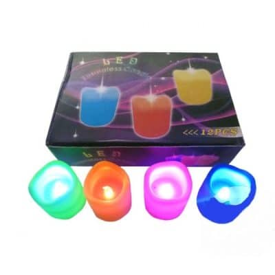 Velas led, caja 12 unidades