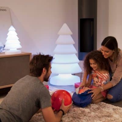 Arbol de navidad, led, RGB, sin cables, Snowy