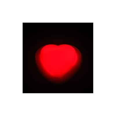 Pin corazón luminoso glow (10 unidades)