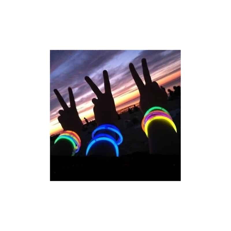 Pack fiesta Glow pulseras, collares, gafas, pulseras triples, orejas conejo, pendientes, flores, bola luminosa - 224 elementos
