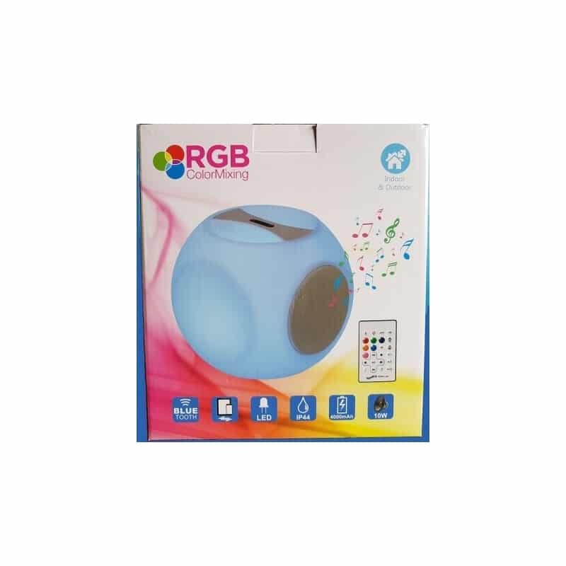 Cube LED Luminous Bluetooth Speaker 20 cm, Light 16 Colors, Portable - Image 3