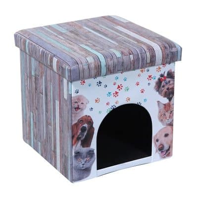 Caseta Print para Perro o Gato Puff Asiento Plegable (Varios colores)