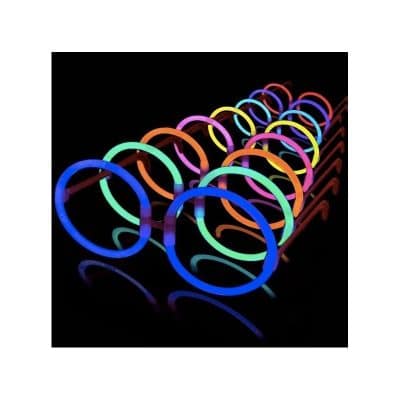 Gafas luminosas, redondas, hippies