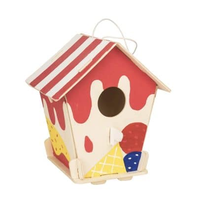 DIY Puzzle 3D Casita Pájaros para Pintar