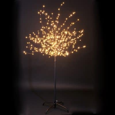 Arbre lumineux 150cm, 400 Leds, lumière chaude