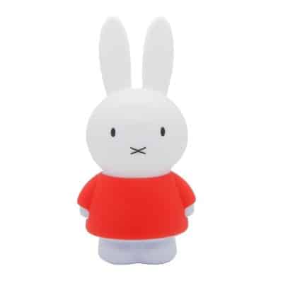 Lámpara led infantil 'Conejo' camiseta, quitamiedos 45cm