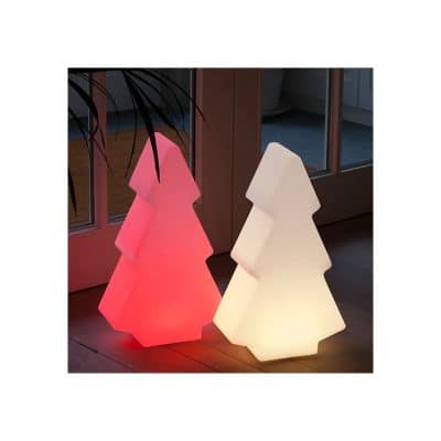 Árvore de Natal com luz LED RGBW de 50cm e bateria recarregável