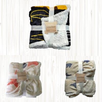 Manta de Coralina INFANTIL 130x160 cm para Sofá, Microseda, Borreguito, Suave, Extra Confort