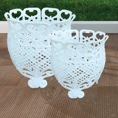 Planter Support for Aluminum Pots Exterior Resistance and Garden. European Artisan Manufacturing.